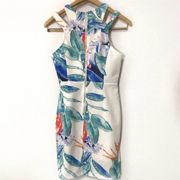 New L’Atiste by Amy Bird of Paradise Tropical Mini Dress Small - Picture 7 of 9